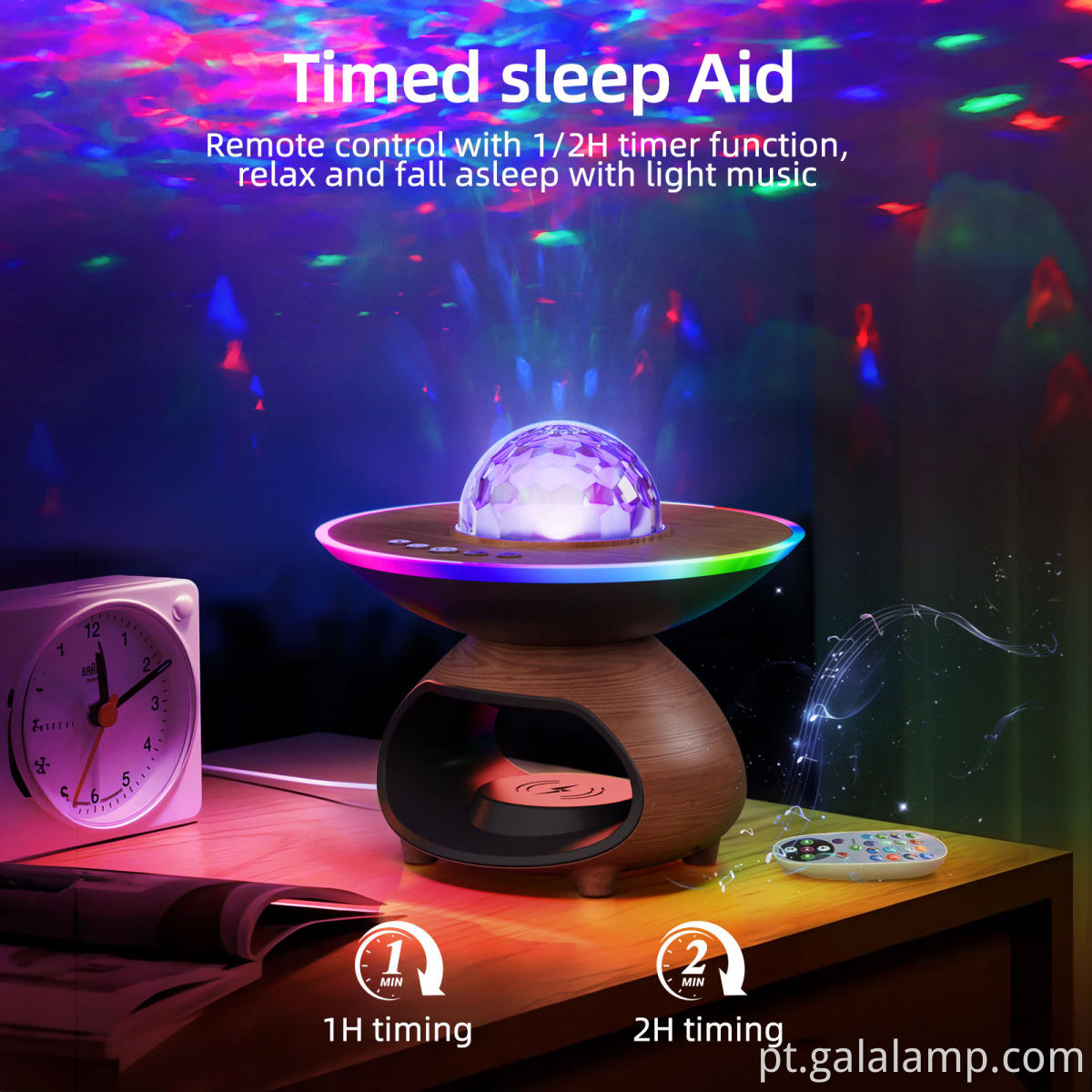 Wireless Fast-Charging Projector Lamp